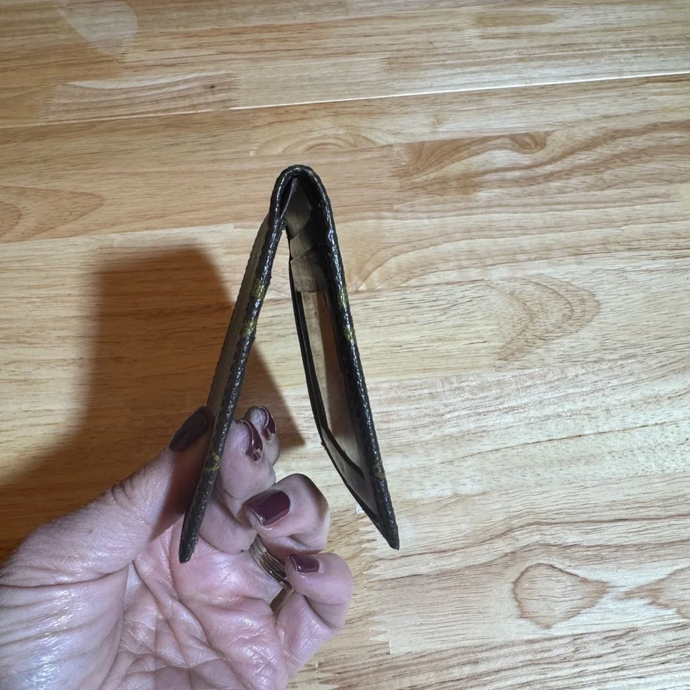 Louis Vuitton Brown Monogram Bi fold Wallet